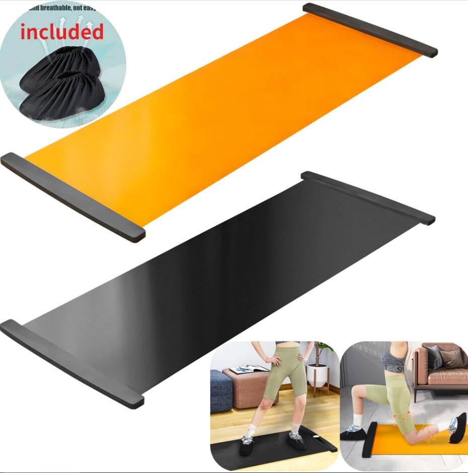 Bilink Custom Fitness sliding board thin leg fitness skating trainer speed skating training board sliding pad