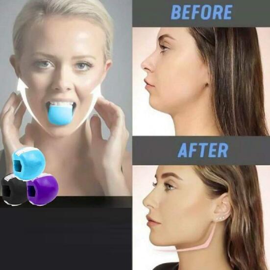 Face Fitness Ball & Facial Toner Exerciser Facial Muscle Training Silicone Face-lift Masseter