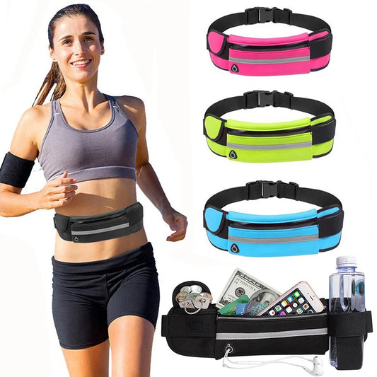 Sports Fanny Pack Women Running Waist Bag Men Belt Bag Phone Gym Bags Water Hydration Backpack Running Cycling Accessories